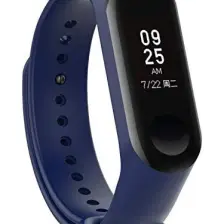 Kyver  Mi Band 3 - Mi Band 4 Akıllı Bileklik Kordon Kayış Lacivert