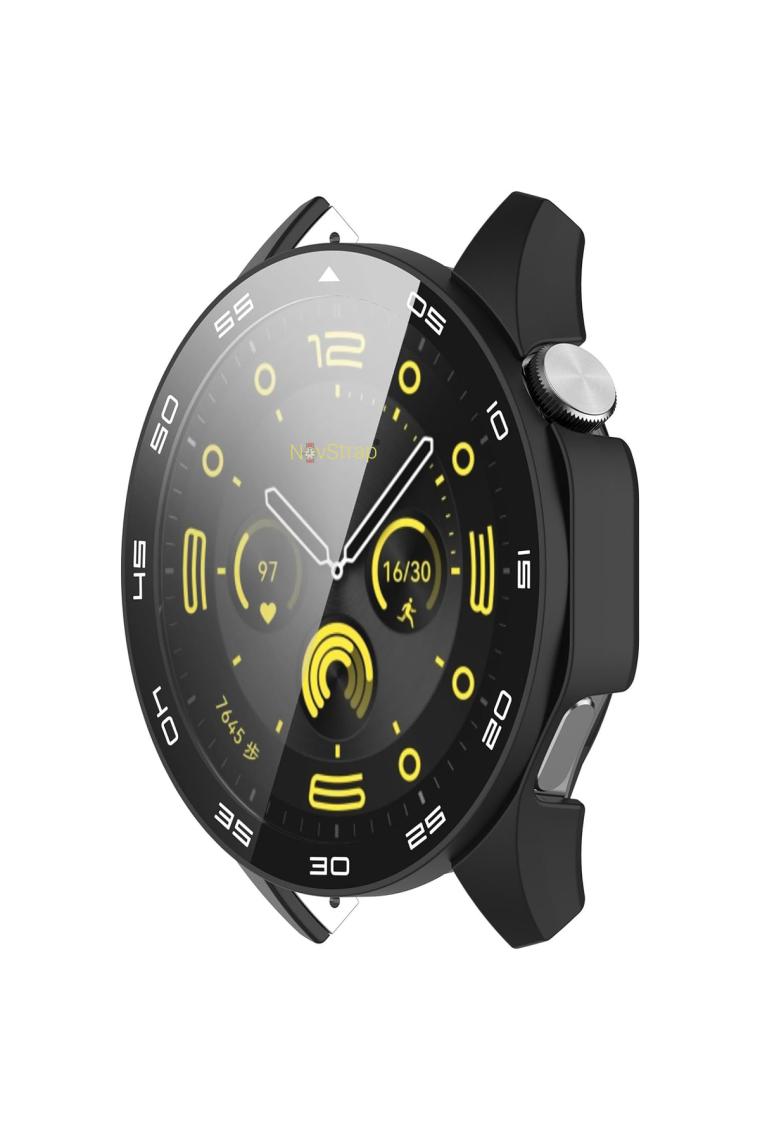 Novstrap Huawei Watch Gt4 46MM ile Uyumlu Ekran Koruyucu Temperli Cam Kasa Koruyucu Sayısal Kadranlı
