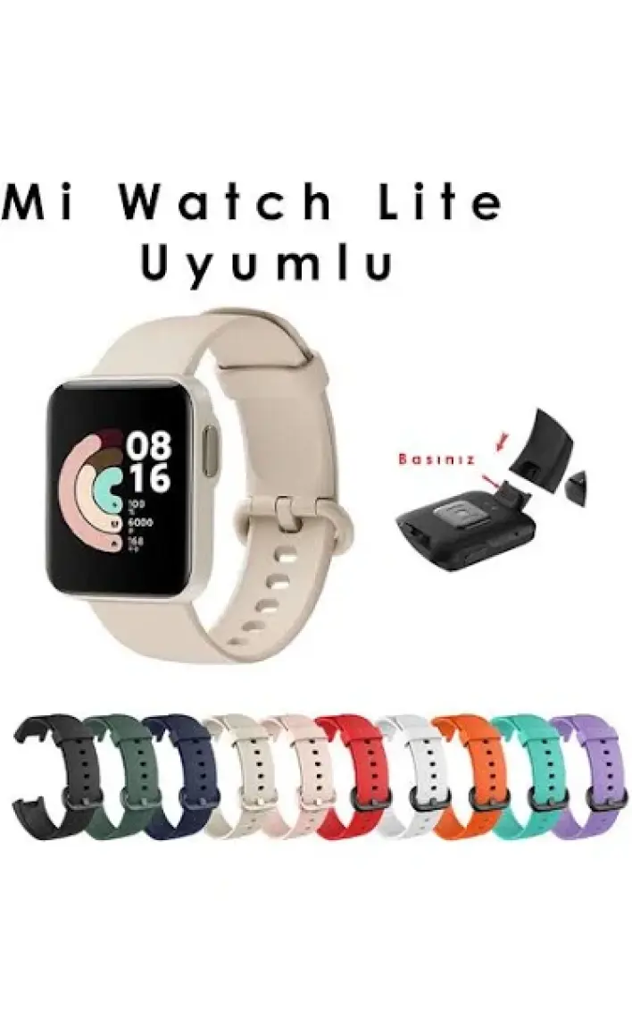 Kyver Xiaomi Mi Watch Lite Silikon Kordon Lacivert