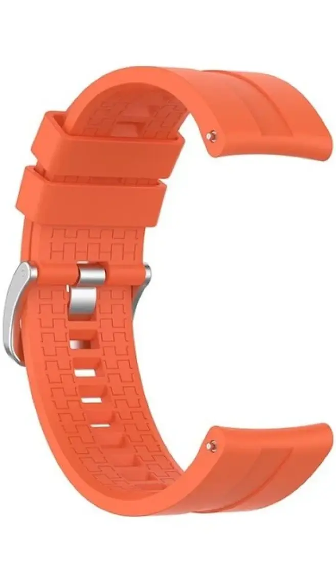 Kyver Xiaomi Watch S1 ve S1 Active Spor Silikon Kordon 22 mm Uyumlu (Turuncu)