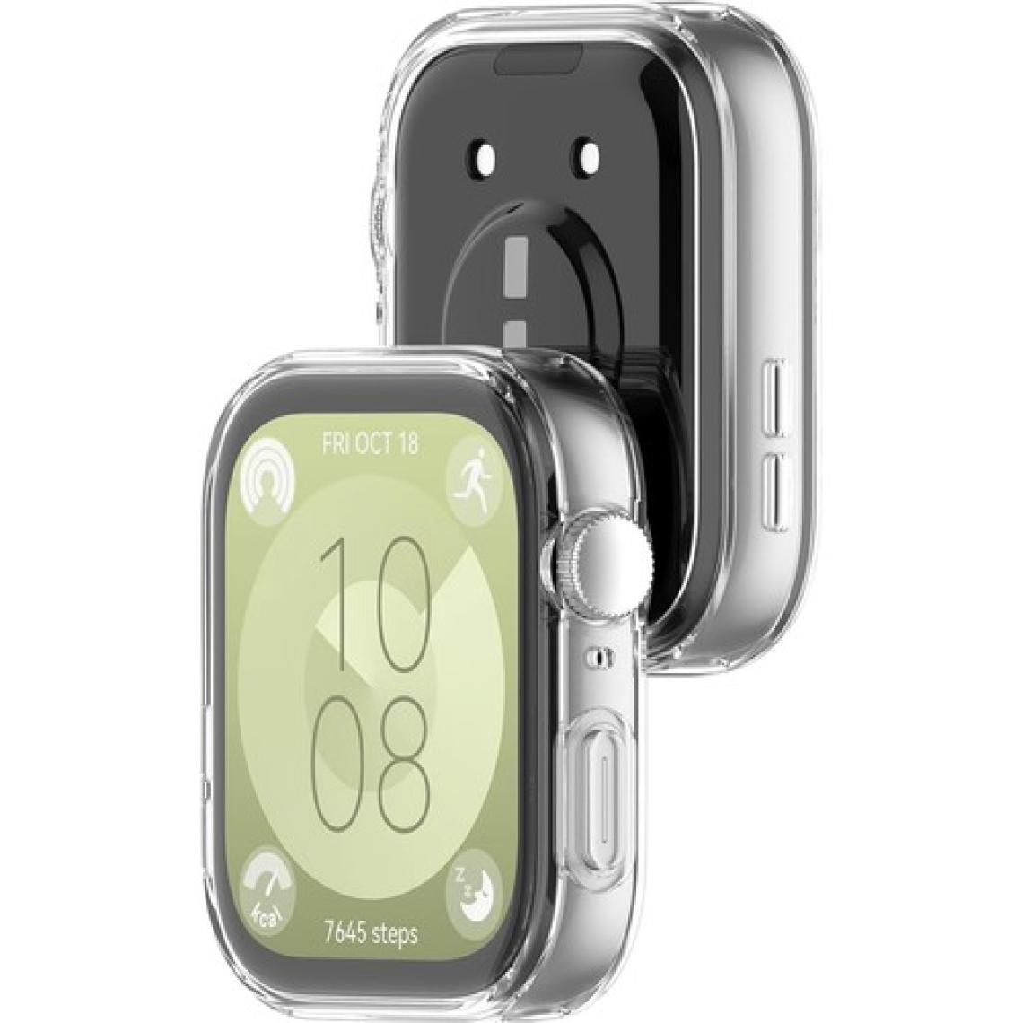 Dexmon Huawei Watch Fit 3 Uyumlu Şeffaf Silikon Kasa ve Ekran Koruyucu