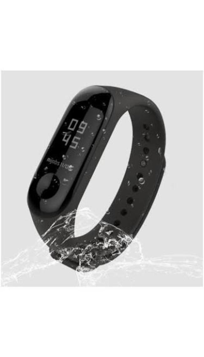 Kyver Xiaomi Mi Band 3 - Mi Band 4 Akıllı Bileklik Kordon Kayış Siyah