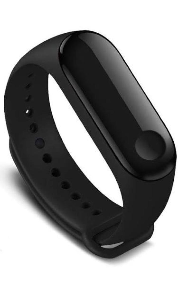 Kyver Xiaomi Mi Band 3 - Mi Band 4 Akıllı Bileklik Kordon Kayış Siyah