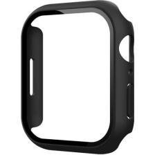 Case 4U Apple Watch Seri 1/2/3/4/5/6/7/8/SE/Ultra 38mm 40mm 41mm 42mm 44mm 45mm 49mm Kasa ve Ekran Koruyucu 360 Koruma Gard 01 Black