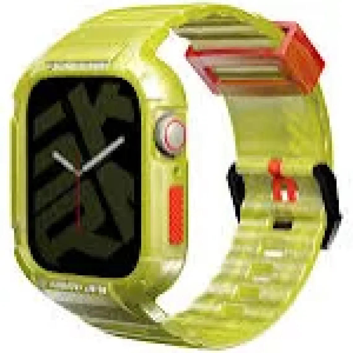 Skinarma Watch 7 45MM Kordon Skinarma Saido Sert Pc Kasa Koruyuculu Silikon Strap Kayış Sarı