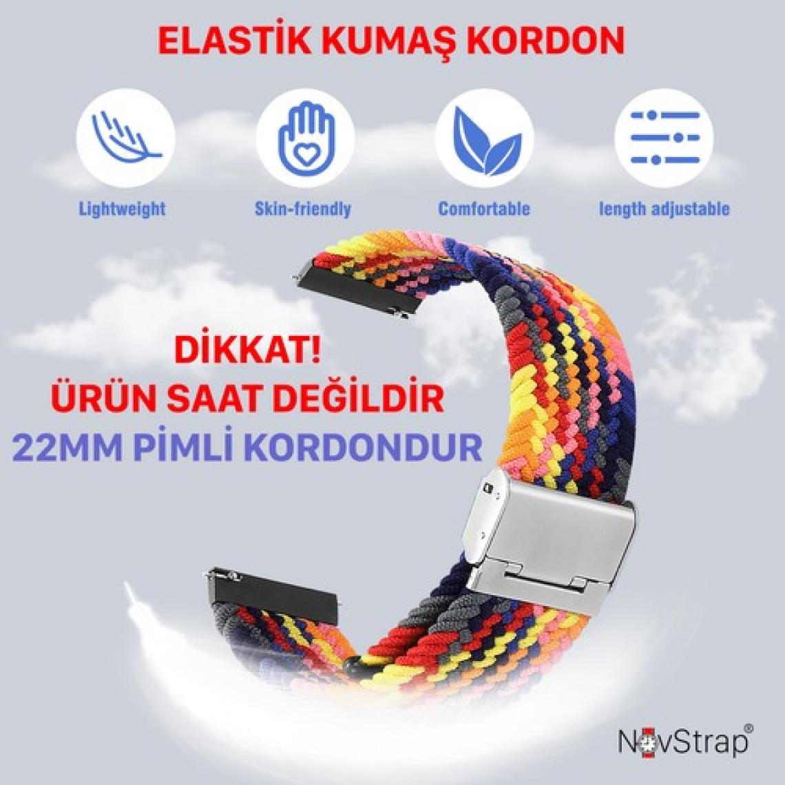 NovStrap Huawei Watch Gt5 46mm Gt5 Pro Gt4 46mm Gt3 46mm Gt3 Pro Gt3 Se Gt2 Uyumlu Kordon 22mm Flexible Kayış