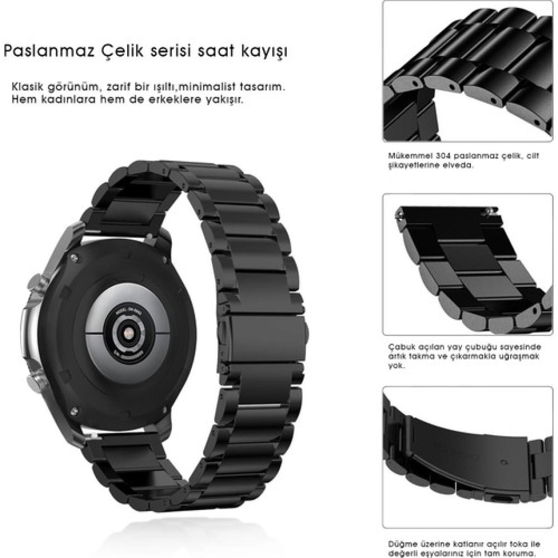 Kip GSM Samsung Galaxy Watch 3 41MM Uyumlu Kordon Kordon Metal Kordon Ayarlama Aparatlı