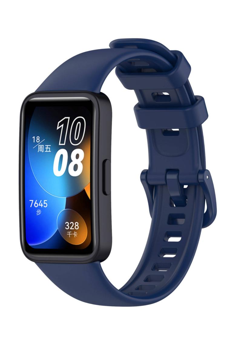 Fibaks Huawei Band 8 - 9 - 10 Uyumlu Renkli Tokalı Silikon Akıllı Saat Kordon Kayış Bileklik