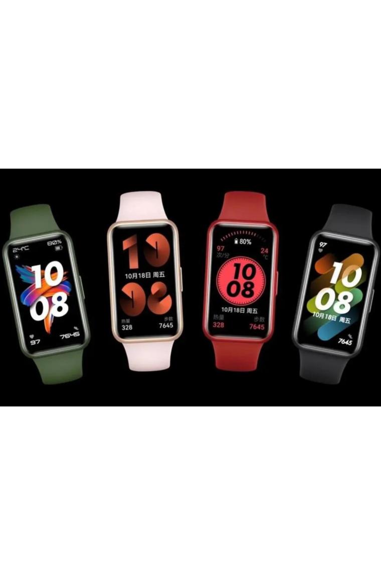 Fibaks Huawei Band 8 - 9 - 10 Uyumlu Renkli Tokalı Silikon Akıllı Saat Kordon Kayış Bileklik