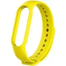 Kyver Xiaomi Mi Band 5 ve 6 Akıllı Bileklik Silikon Kordon Kayış Sarı