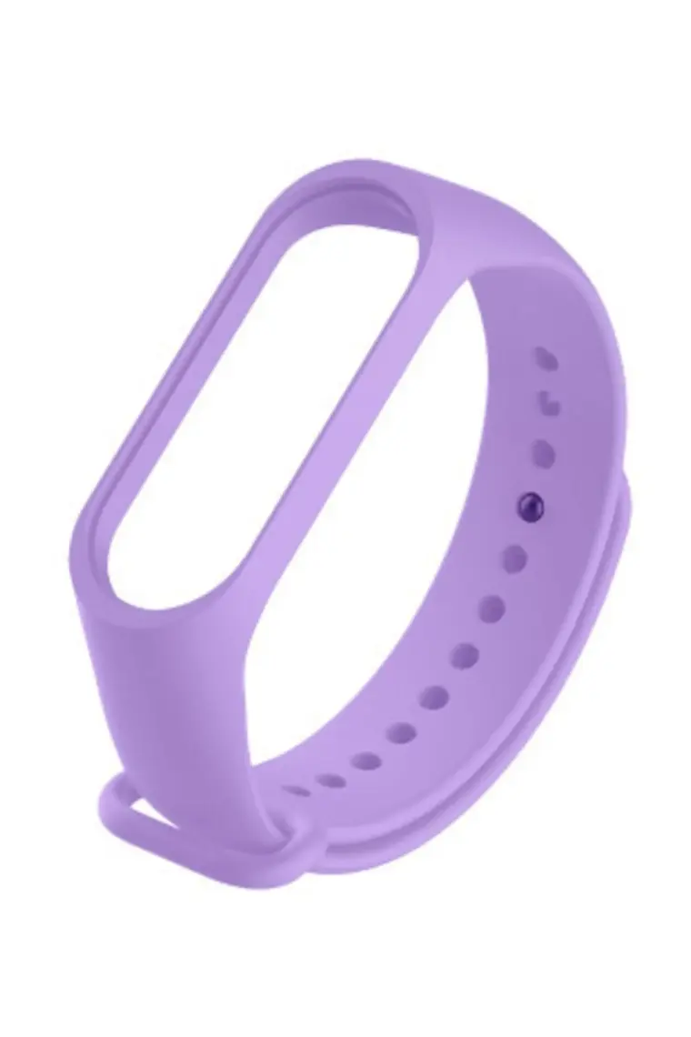 Kyver  Mi Band 3 - Mi Band 4 Akıllı Bileklik Kordon Kayış Lila