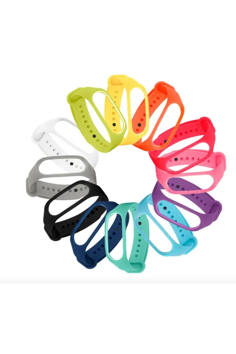 Kyver  Mi Band 3 - Mi Band 4 Akıllı Bileklik Kordon Kayış Lila
