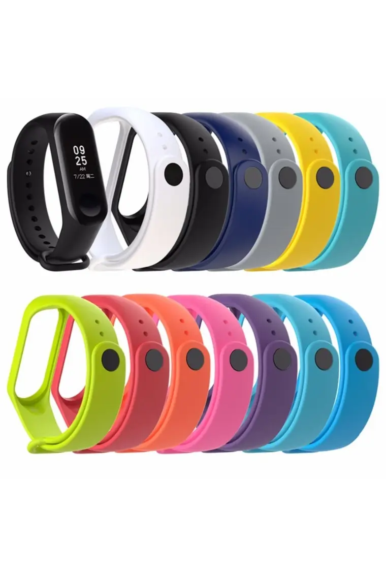 Kyver  Mi Band 3 - Mi Band 4 Akıllı Bileklik Kordon Kayış Lila