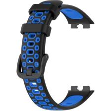 Mi7a Huawei Band 8 Kordon Delikli Çift Renk Silikon Kayış