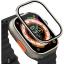 AktarMobile Apple Watch Ultra 49 mm Uyumlu Ekran Koruyucu & Metal Çerçeve Üstün Koruma Temperli Cam