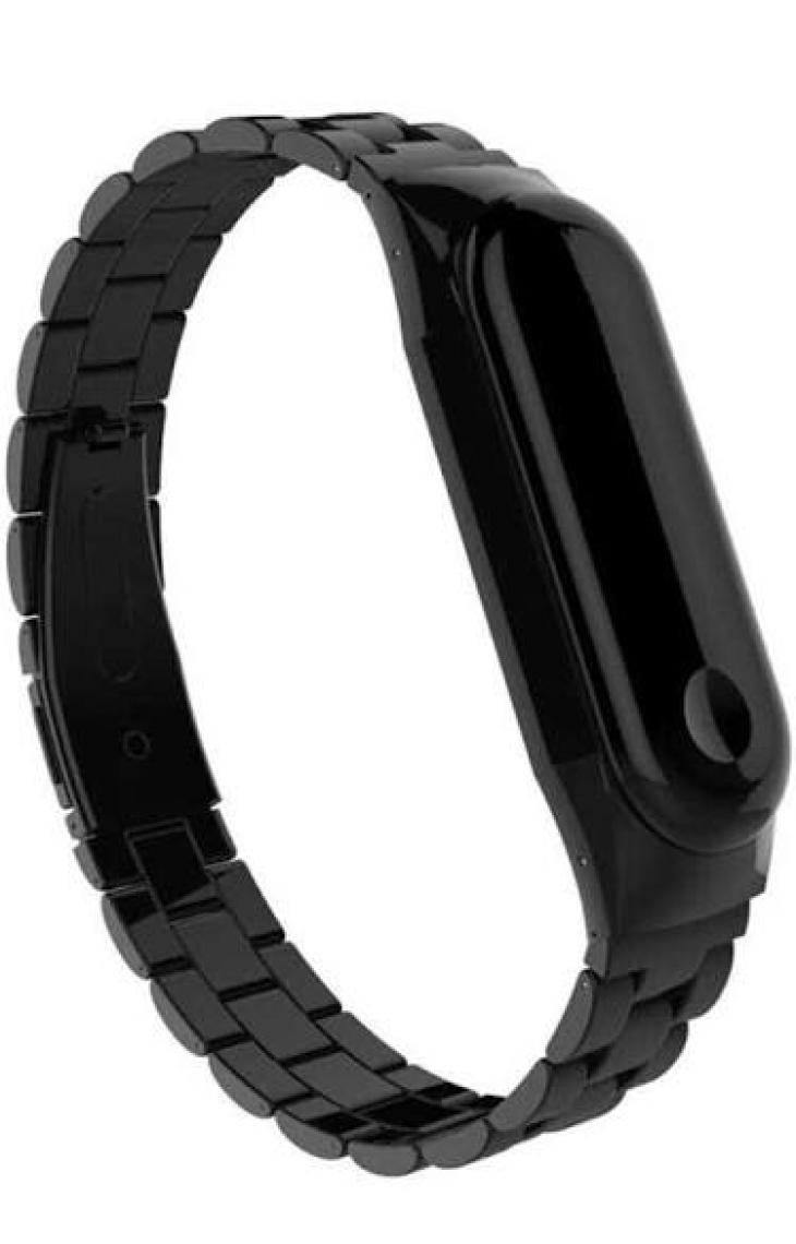Heptek İletişim Xiaomi Mi Band 5 ve Mi Band 6 Metal Kordon Paslanmaz Çelik Baklalı Tasarım (Krd-04)