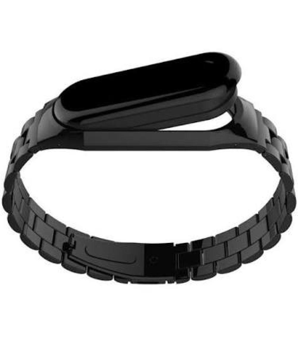 Heptek İletişim Xiaomi Mi Band 5 ve Mi Band 6 Metal Kordon Paslanmaz Çelik Baklalı Tasarım (Krd-04)