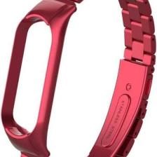 Heptek İletişim Xiaomi Mi Band 5 ve Mi Band 6 Metal Kordon Paslanmaz Çelik Baklalı Tasarım (Krd-04)