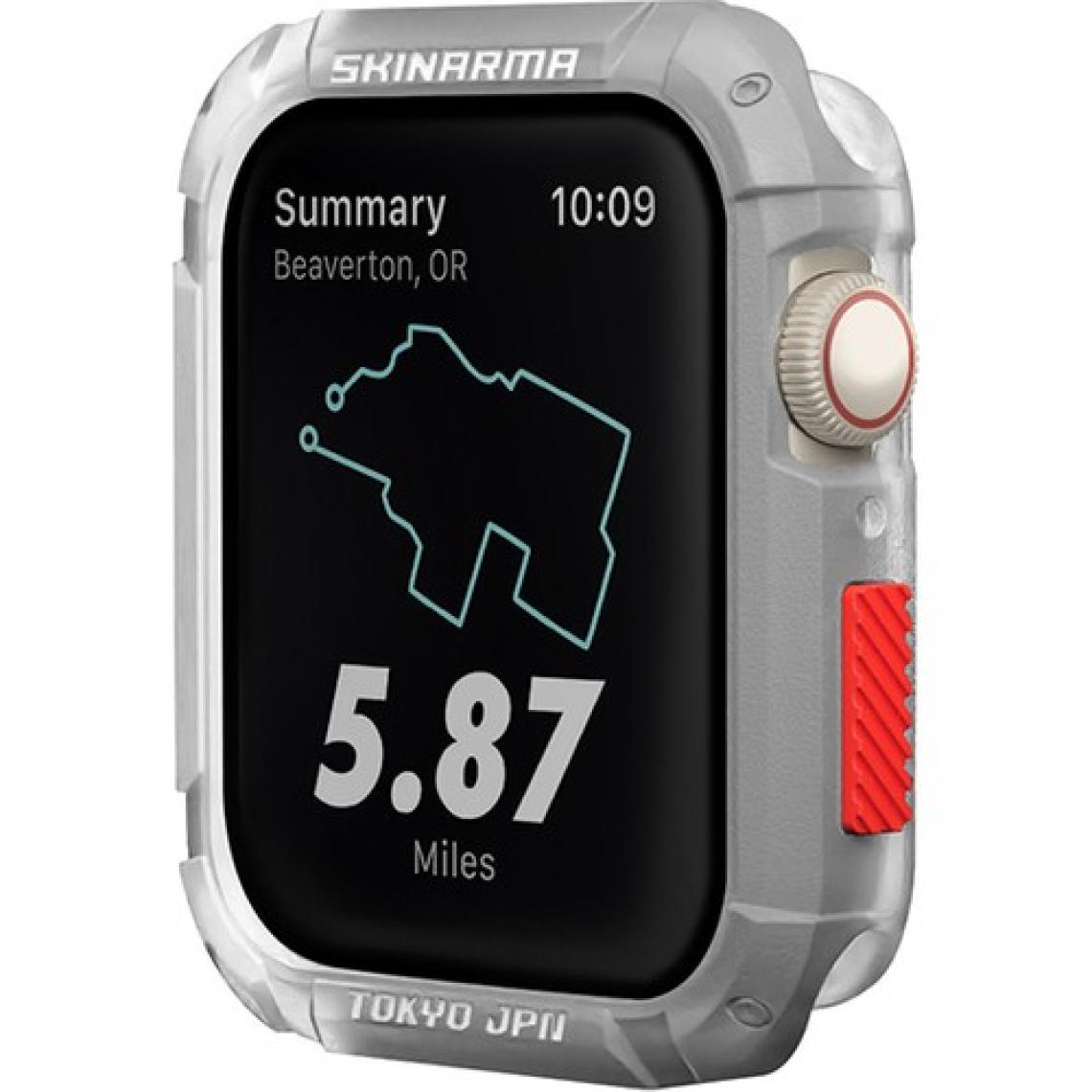 Skinarma Watch 7 45MM Skinarma Kurono Buzlu Tasarım Sert Pc Kasa Koruyucu Beyaz