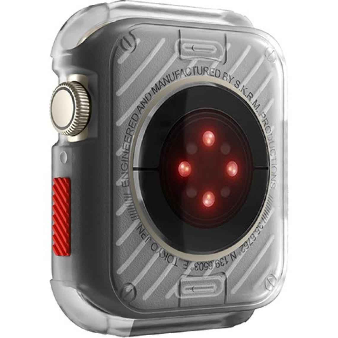 Skinarma Watch 7 45MM Skinarma Kurono Buzlu Tasarım Sert Pc Kasa Koruyucu Beyaz