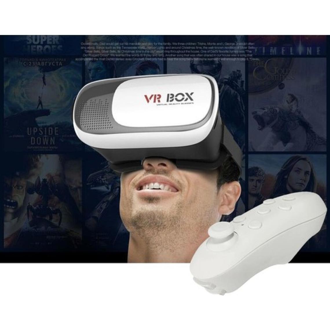 Vr-Box 3D Sanal Gerçeklik Gözlüğü Akıllı Gözlük Kumandalı Joystick