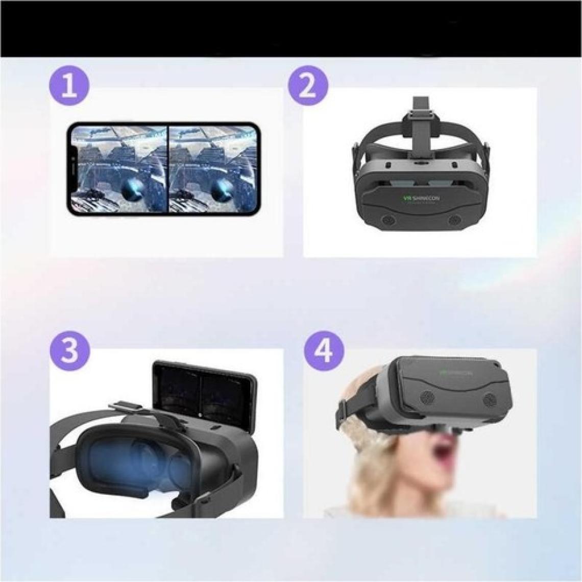 VR SHINECON G13 3D Sanal Gerçeklik Gözlüğü Siyah 4.2-7.2 Inch