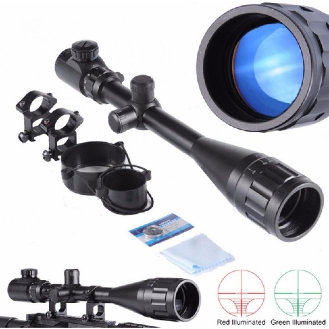 Leidory Tr-Nikula 6-24X50 Aoe Tüfek Dürbünü Çift Işık Kırmızı,yeşil Kaynaklı Zoomlu