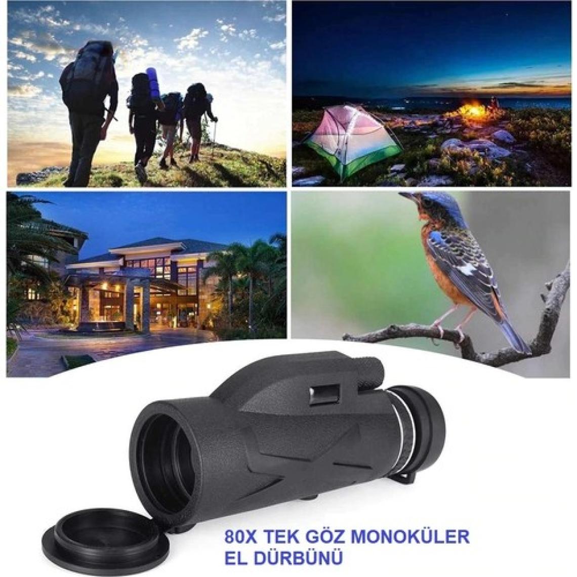 Triline 80X Dürbün Zoom Tek Göz Monoküler Hd El Teleskobu