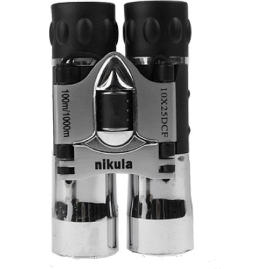 Nikula 10X25 Nikula Dürbün El Dürbünü 128M/1000M Parlak Metal Kaplama