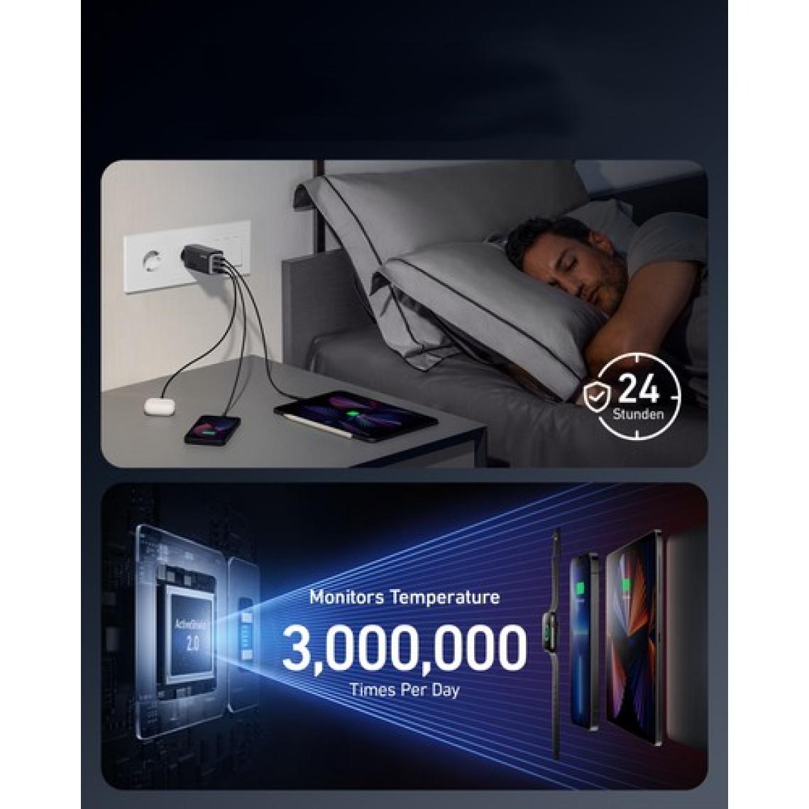 Anker 737 GaNPrime 120W USB-C Şarj Cihazı -iPhone / Android / Macbook Uyumlu  GaN II - PPS Destekli Type-C Hızlı Şarj Adaptörü- A2148 (Anker Türkiye Garantili)