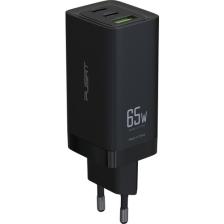 Pusat GaN PD 65W ( 2x Type-C ve 1x USB) Hızlı Şarj Adaptörü
