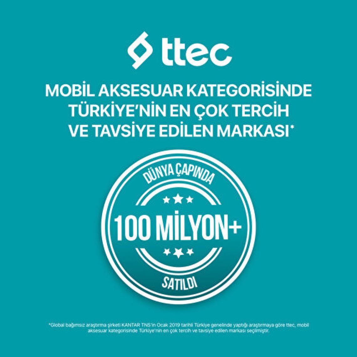 Ttec SmartCharger Quattro GaN 65W PD Seyahat Hızlı Şarj Aleti Usb-C + 3 Usb-A MacBook, iPhone, akıllı telefonlar, tabletler ve daha fazlası için