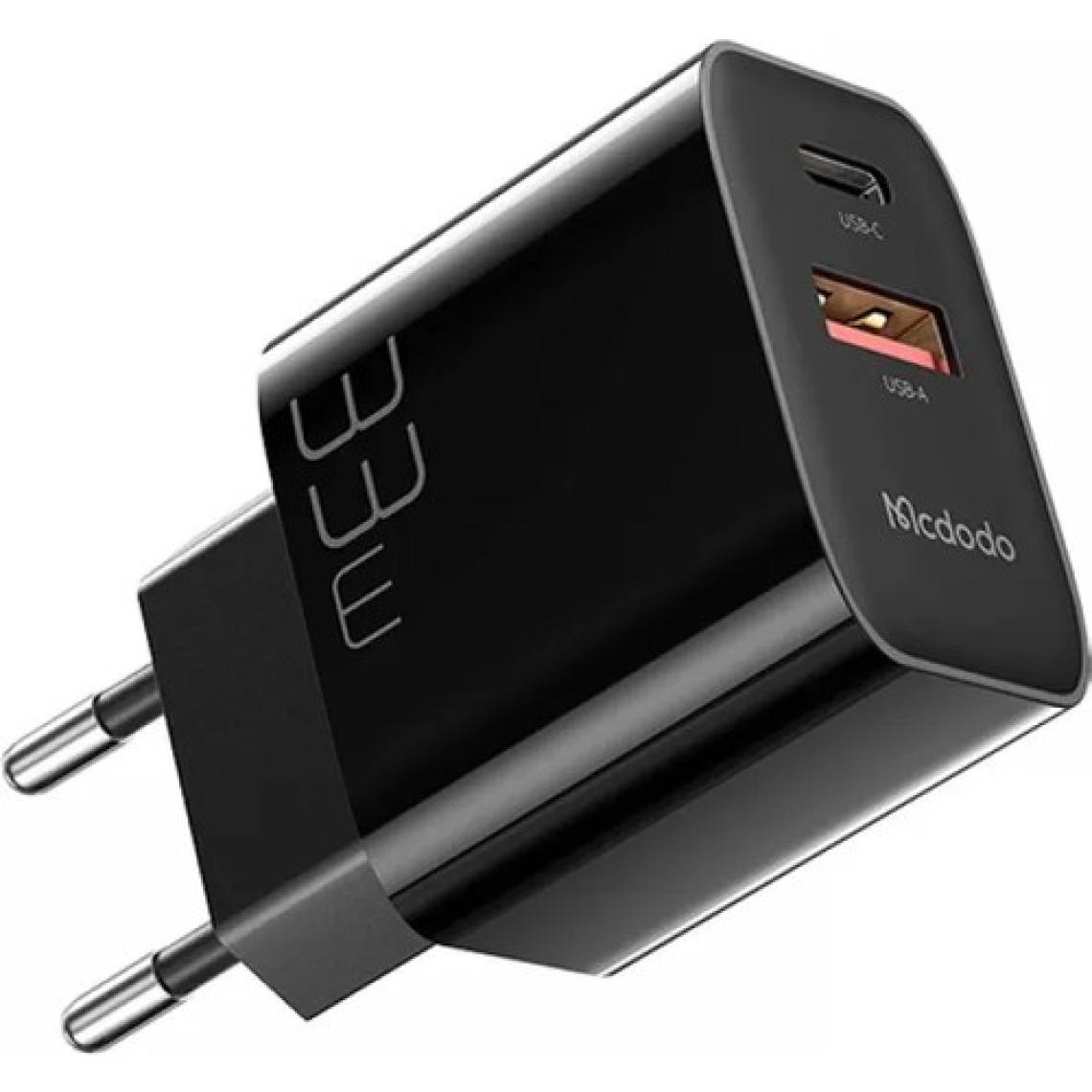 Mcdodo CH-0921 33W 1xpd 1xusb Girişli Hızlı Şarj Adaptörü-Siyah