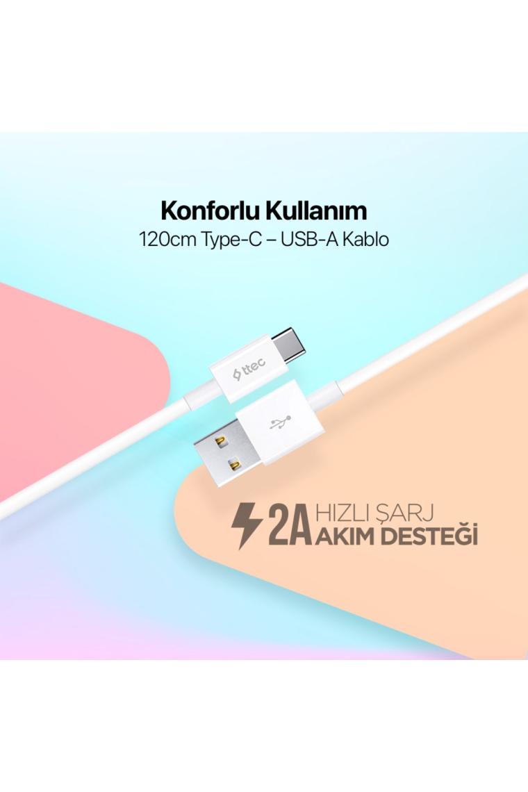 Type-C Şarj Kablosu-Turkuaz