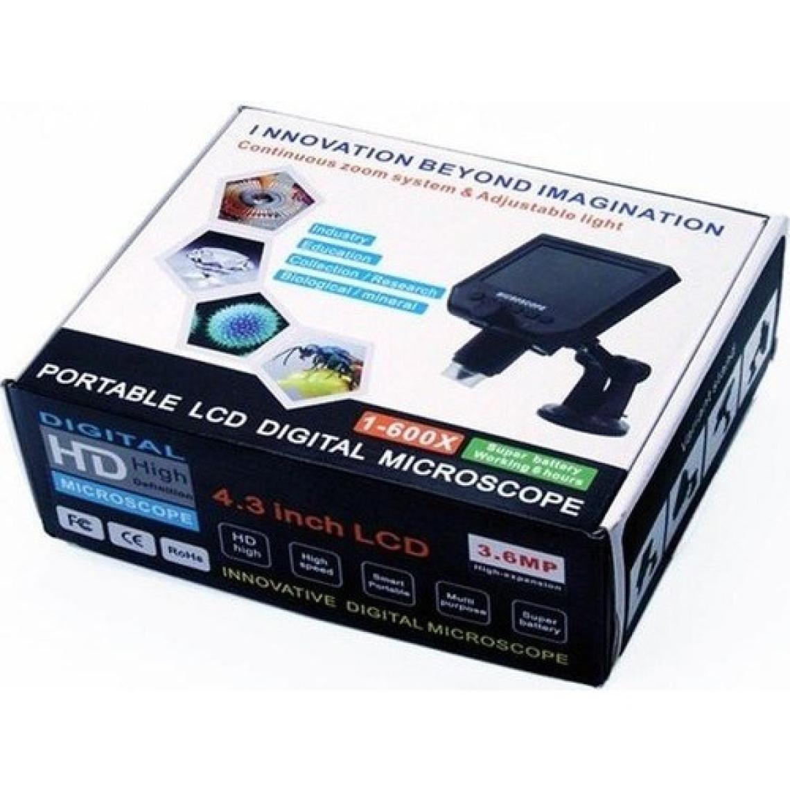 Powermaster G600 4.3'' LCD Ekranlı 1-600X 3.6mp Hd Dijital Şarjlı Mikroskop
