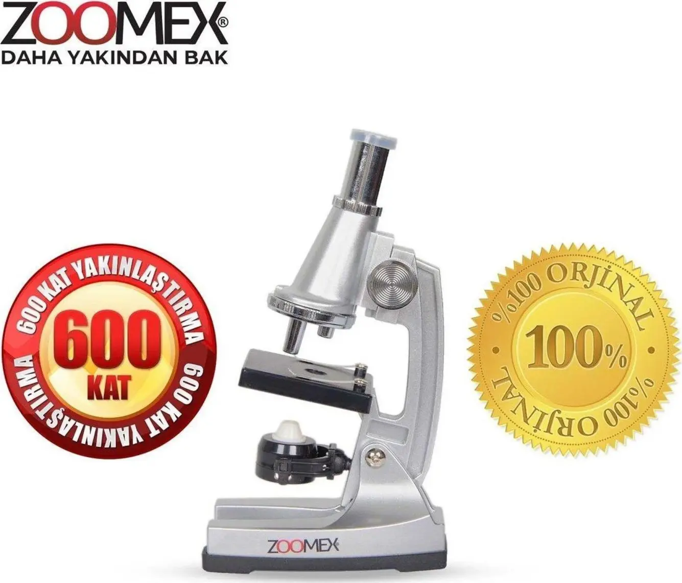 Zoomex MP-B600 Mikroskop Set - 600 Kat Büyütme - Eğitici ve Öğretici - Geleceğin Bilim İnsanı Olun!
