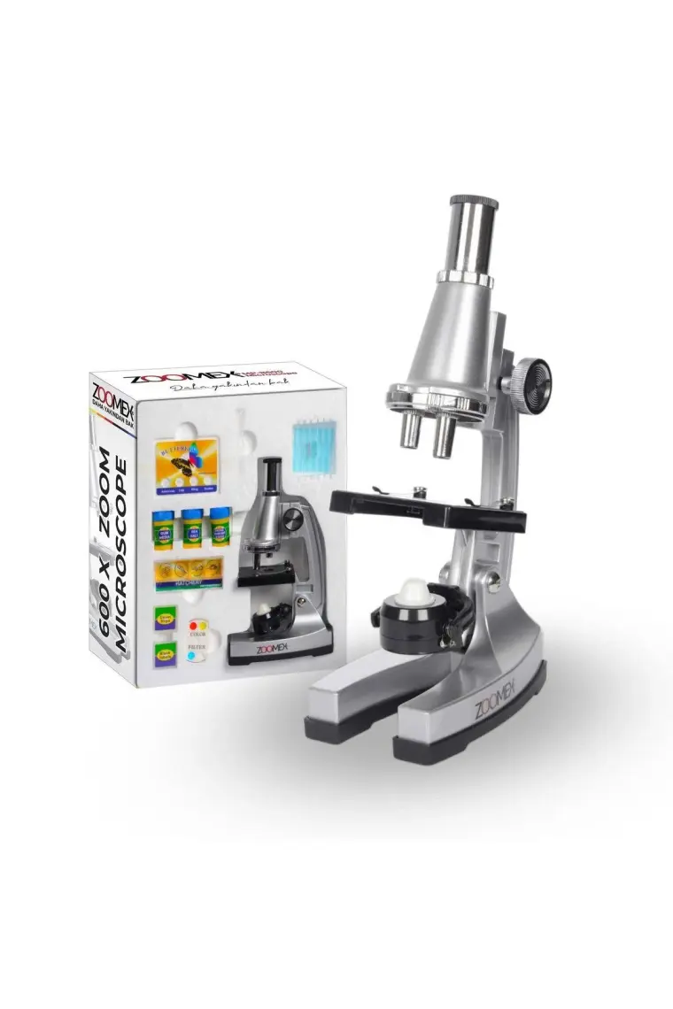Zoomex MP-B600 Mikroskop Set - 600 Kat Büyütme - Eğitici ve Öğretici - Geleceğin Bilim İnsanı Olun!