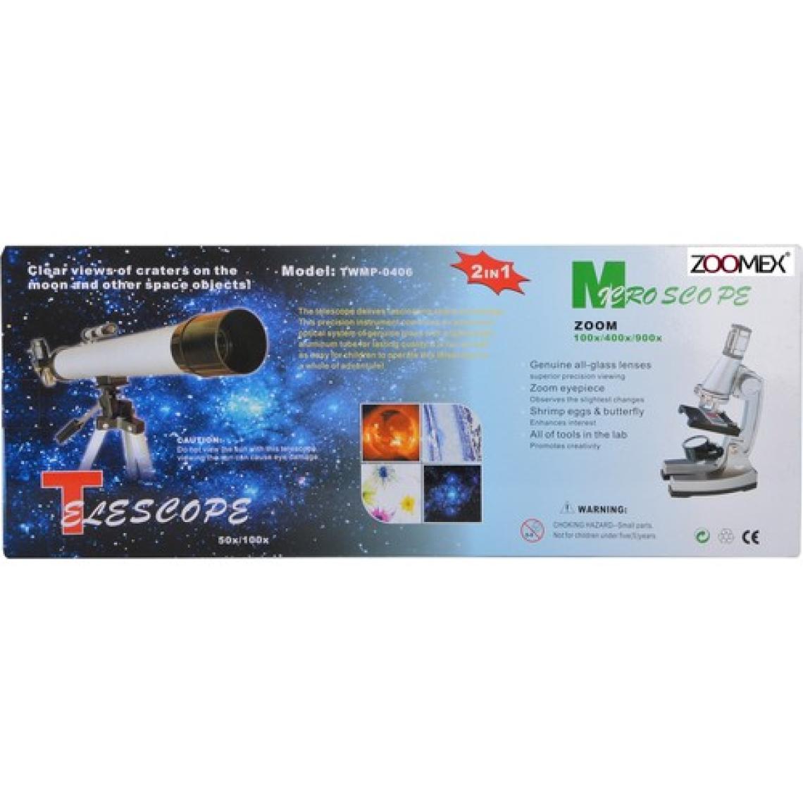 Zoomex TWMP-0406 Teleskop ve Mikroskop Seti- Eğitici ve Öğretici