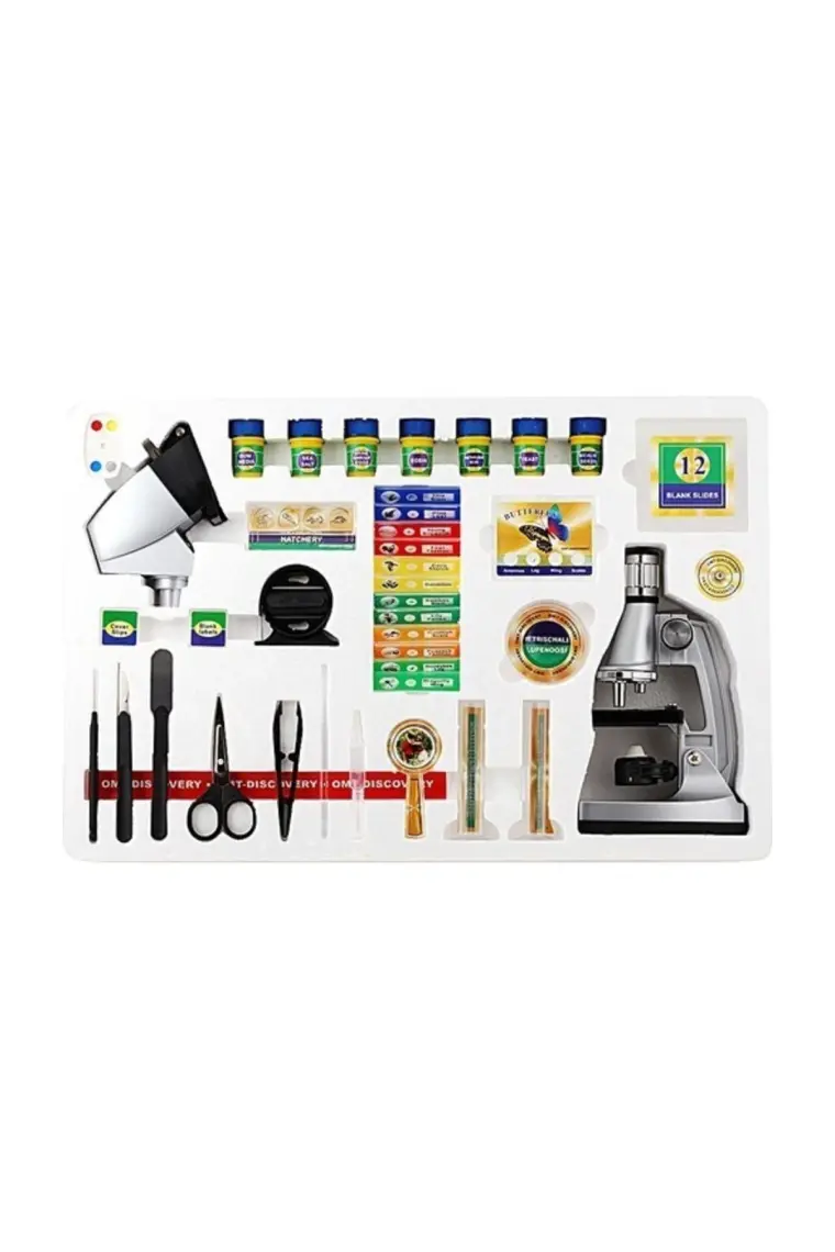 Zoomex STX-1200 Mikroskop Set - 1200 Kat Büyütme - Eğitici ve Öğretici - Geleceğin Bilim İnsanı Olun!