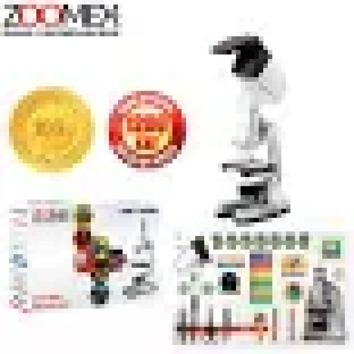 Zoomex STX-1200 Mikroskop Set - 1200 Kat Büyütme - Eğitici ve Öğretici - Geleceğin Bilim İnsanı Olun!