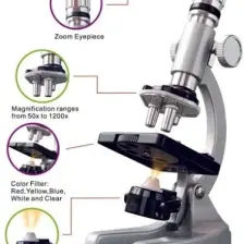 Zoomex MA1200-3PZL Mikroskop Set Taşıma Çantası HEDİYELİ - 1200 Kat Büyütme - Eğitici ve Öğretici - Geleceğin Bilim İnsanı Olun!