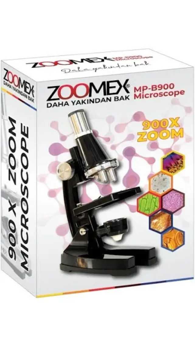 Zoomex MP-B900 Mikroskop Set - 900 Kat Büyütme - Eğitici ve Öğretici - Geleceğin Bilim İnsanı Olun!