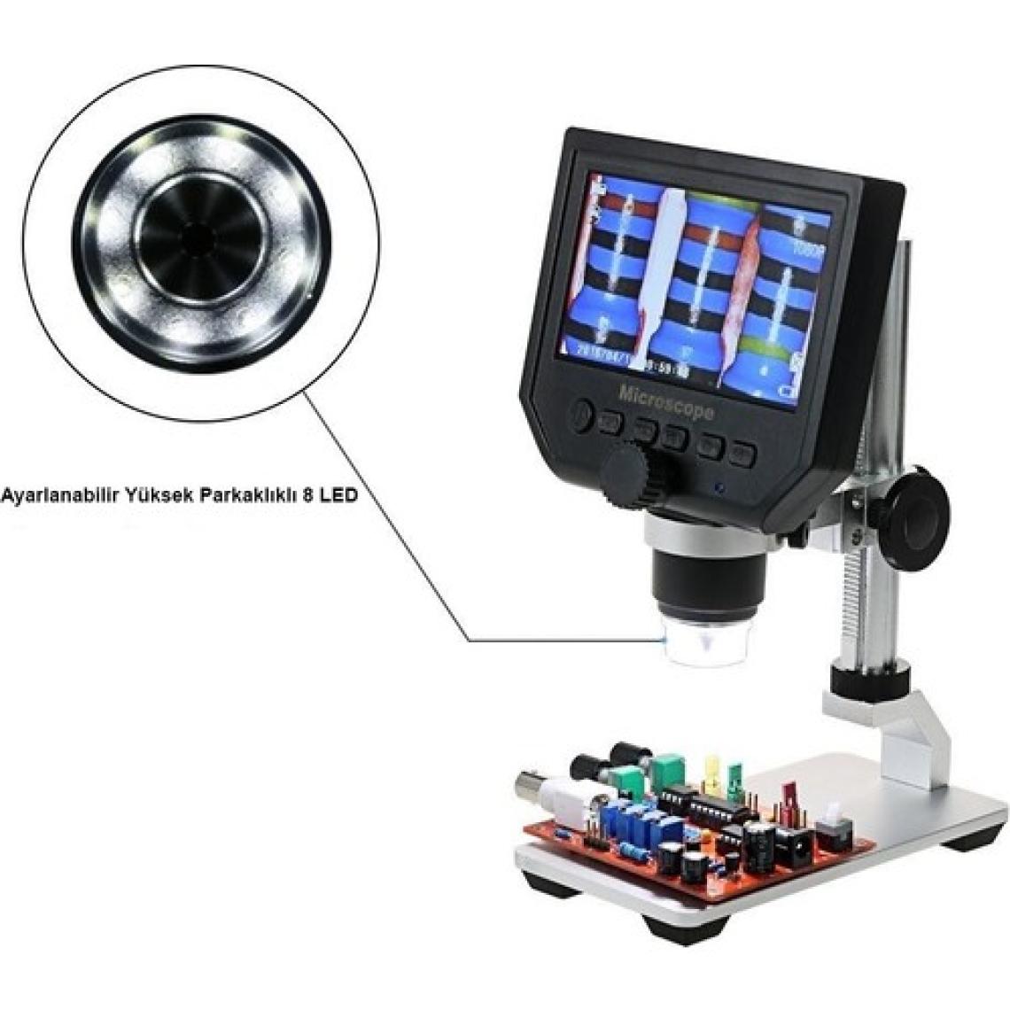 Triline 600X Dijital 4.3" LCD Ekranlı HD USB Mikroskop