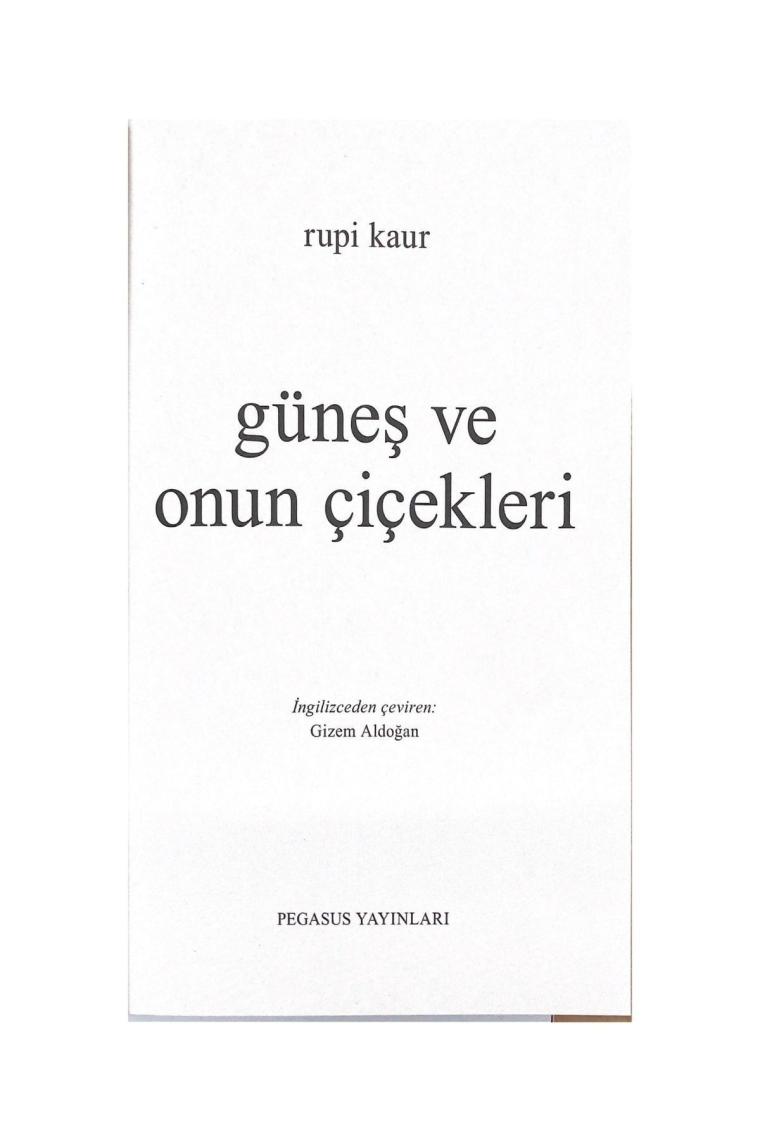 Güneş Ve Onun Çiçekleri - Rupi Kaur