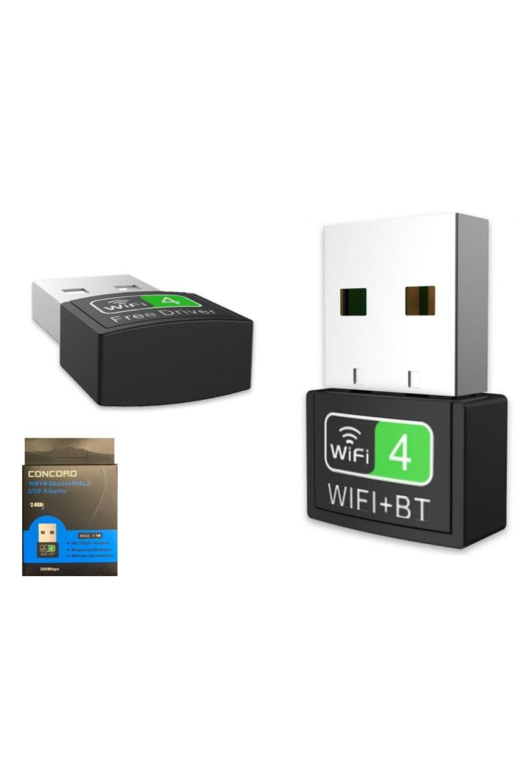 W-5 300mbps Usb Wifi Alıcı+bluetooth Adaptörü Free Driver
