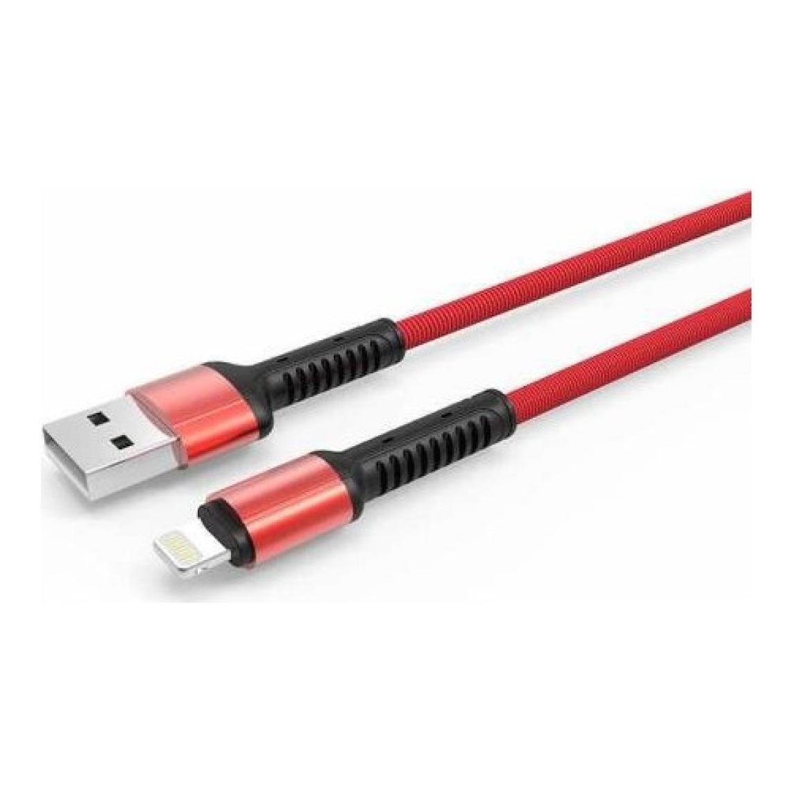 Zore LS64 2 m 2.4A Lightning to USB Şarj Kablosu Kırmızı