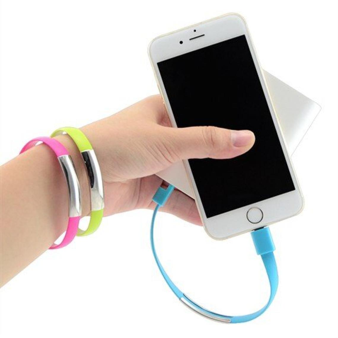 Codegen Apple iPhone Uyumlu iPad Lightning Mavi Bileklik Şarj Data Kablosu CDG-CNV62