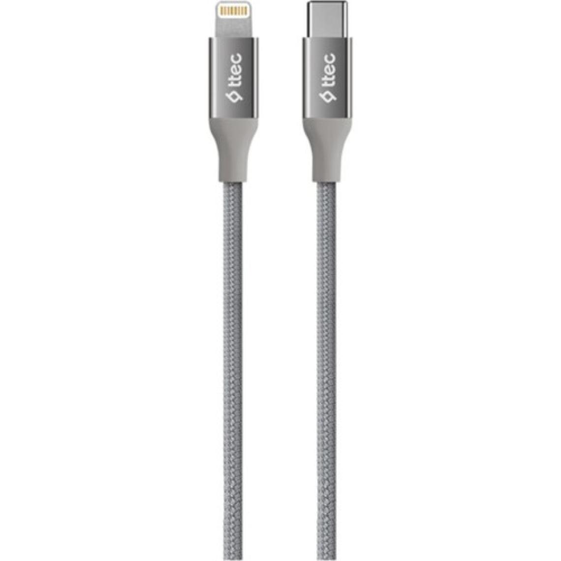Ttec AlumiCable 1.5 m 2DK41UG Type-C to Lightning Şarj Kablosu Uzay Grisi