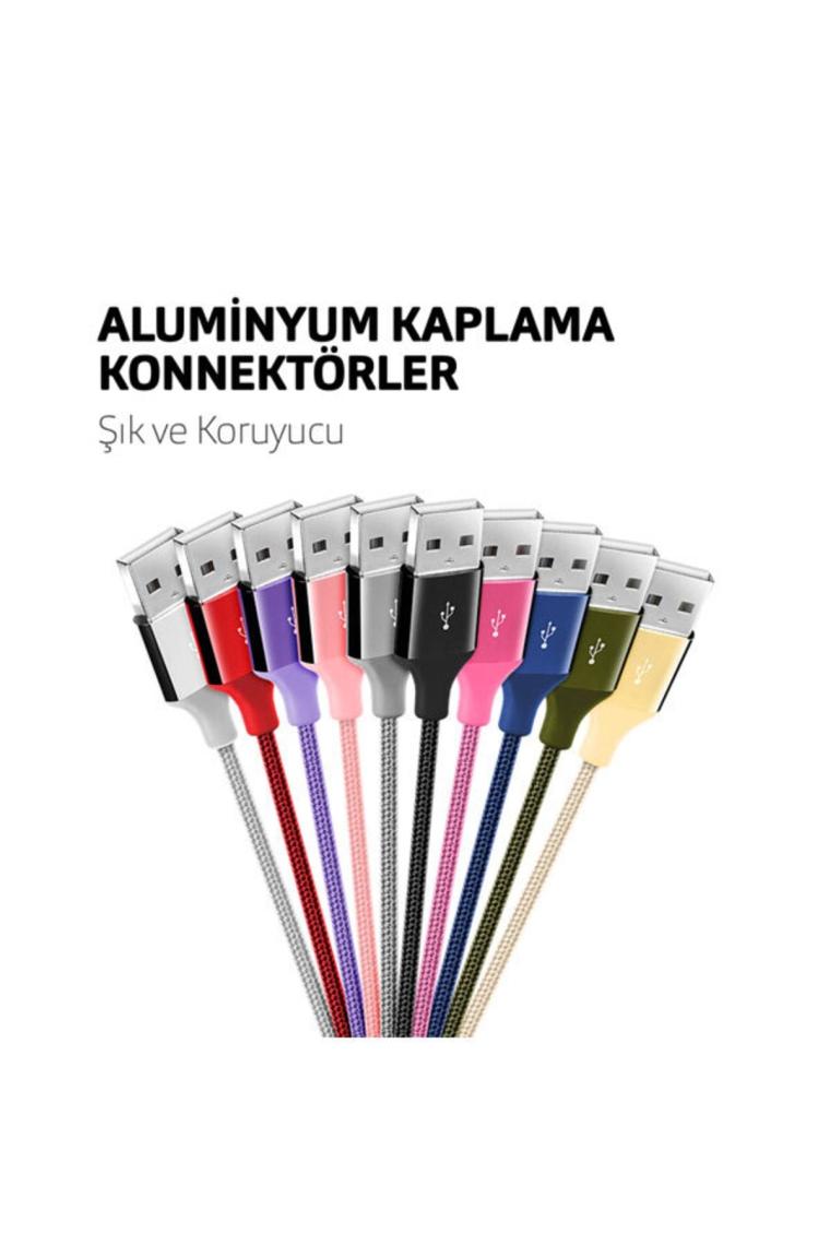 Ttec AlumiCable 2DK16K Kırmızı 1.2 m USB to Lightning Şarj Kablosu