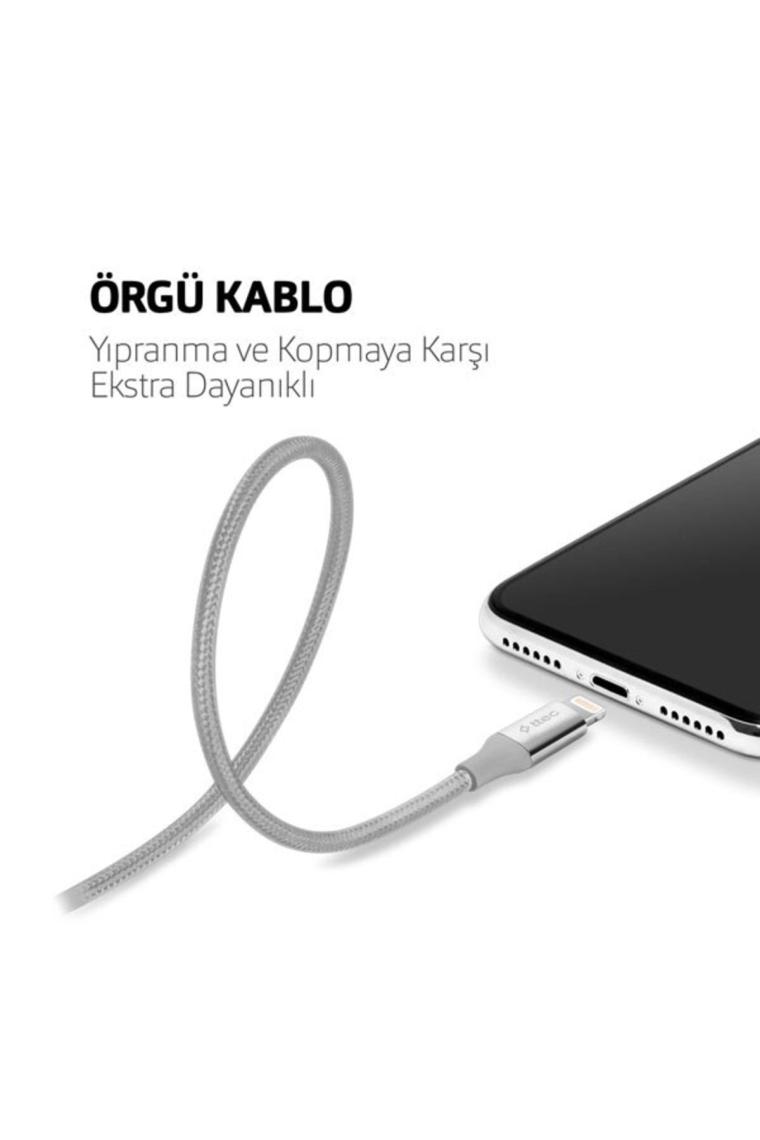 Ttec AlumiCable 2DK16K Kırmızı 1.2 m USB to Lightning Şarj Kablosu